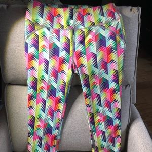 Fabletics Sm multicolor Capri high waist leggings
